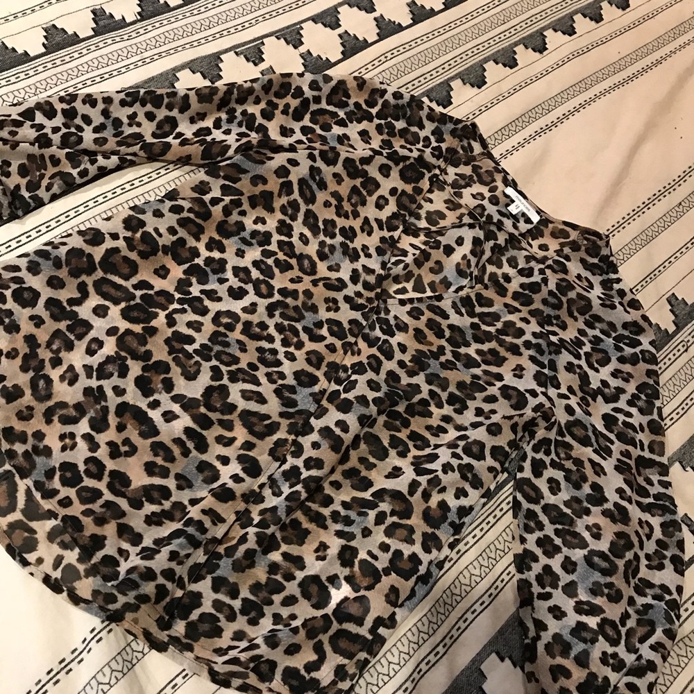 Leopard blouse!